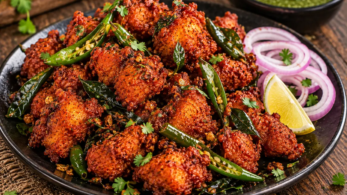 Chicken 65 - the crisp starter, made at home
